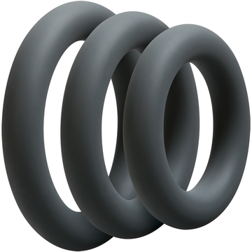 Doc Johnson OptiMALE Thick Silicone Cock Ring Set