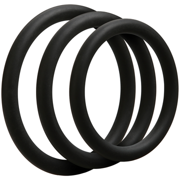 Doc Johnson OptiMALE Thin Silicone Cock Ring Set
