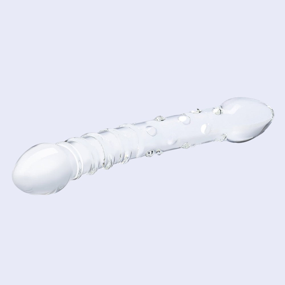 GLAS Double Trouble 7.5 Inch Glass Dildo