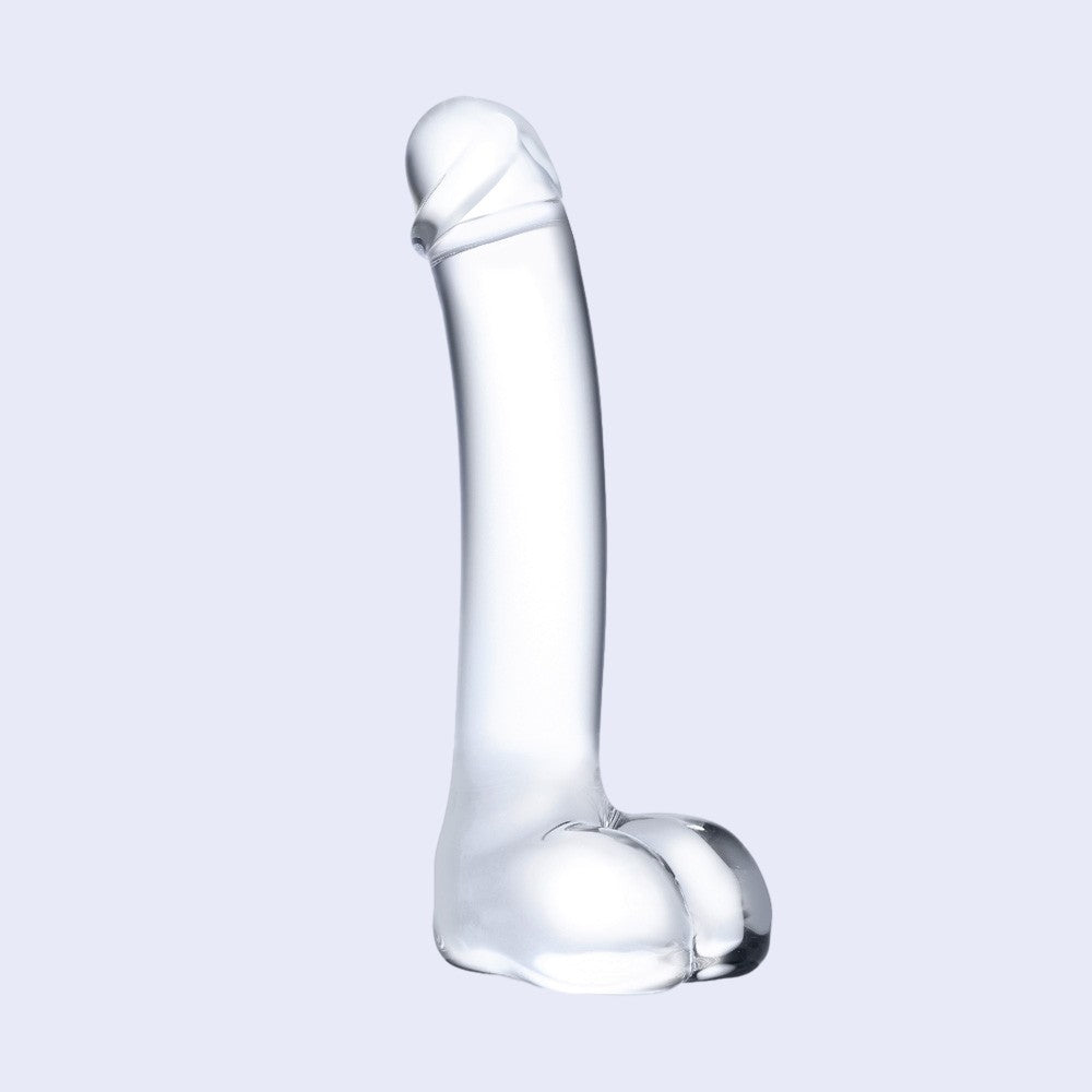 GLAS 7 Inch Curved Glass G-Spot Dildo