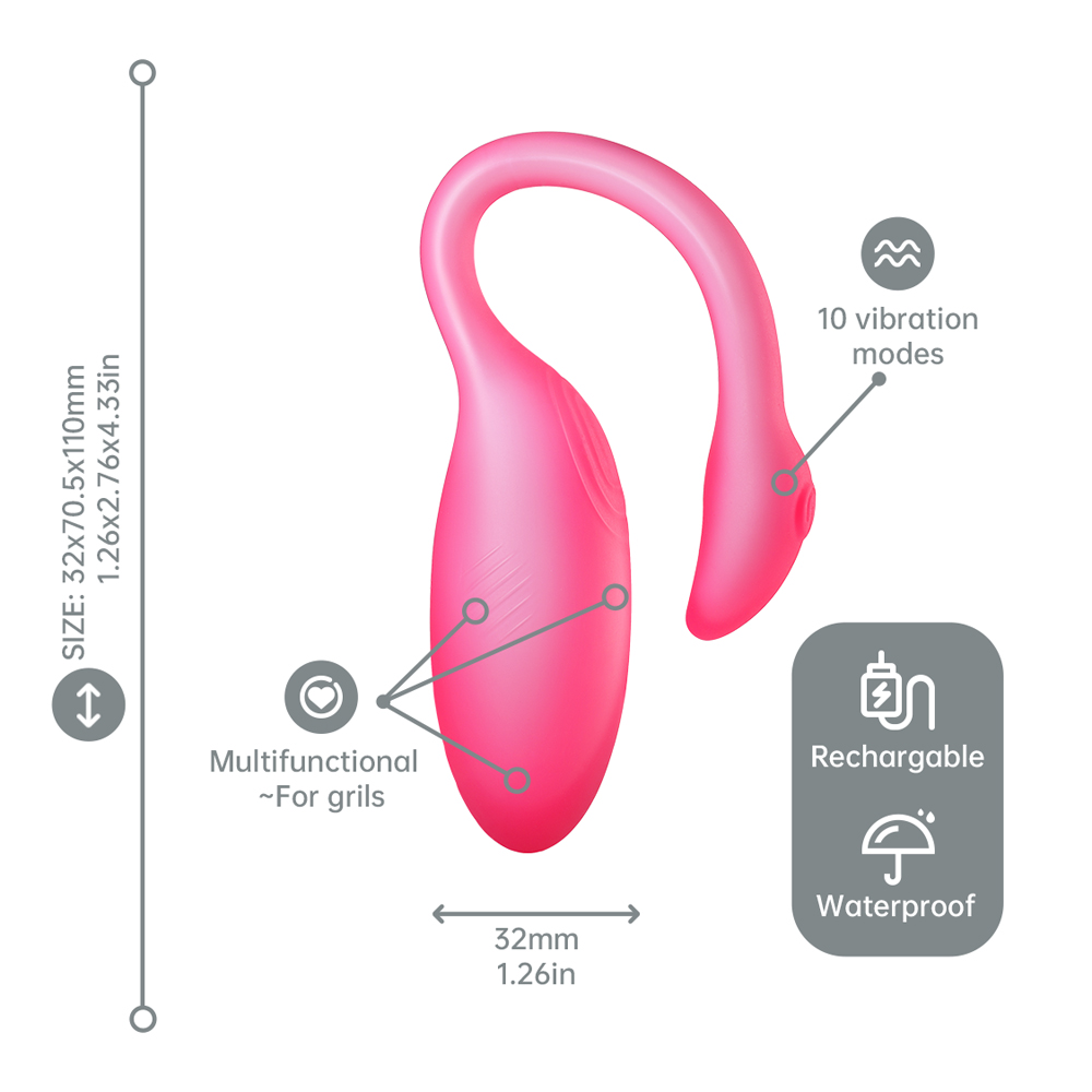 Magic Motion Flamingo Max App-Controlled Kegel Vibrator - La Pepa