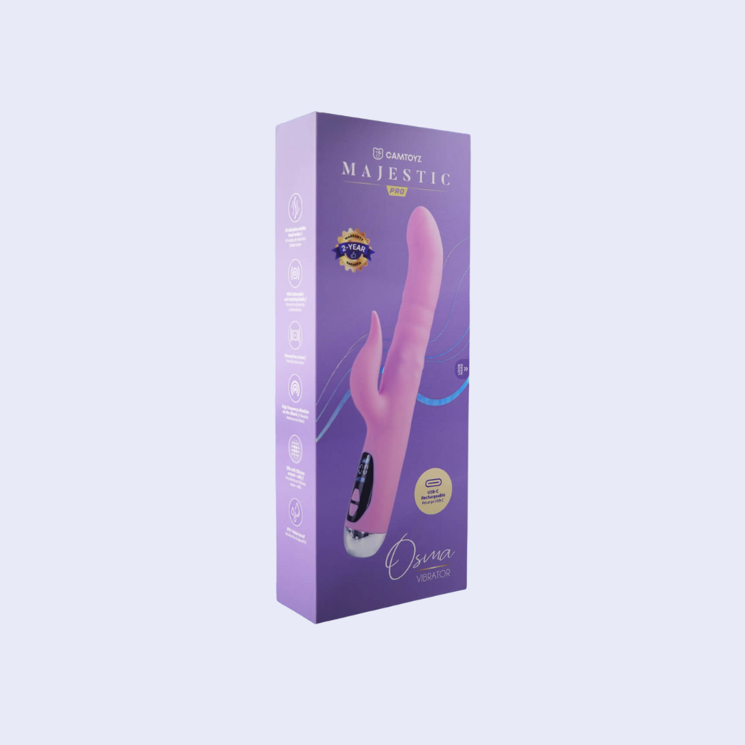 Majestic Pro Osma Thrusting Rabbit Vibrator - La Pepa