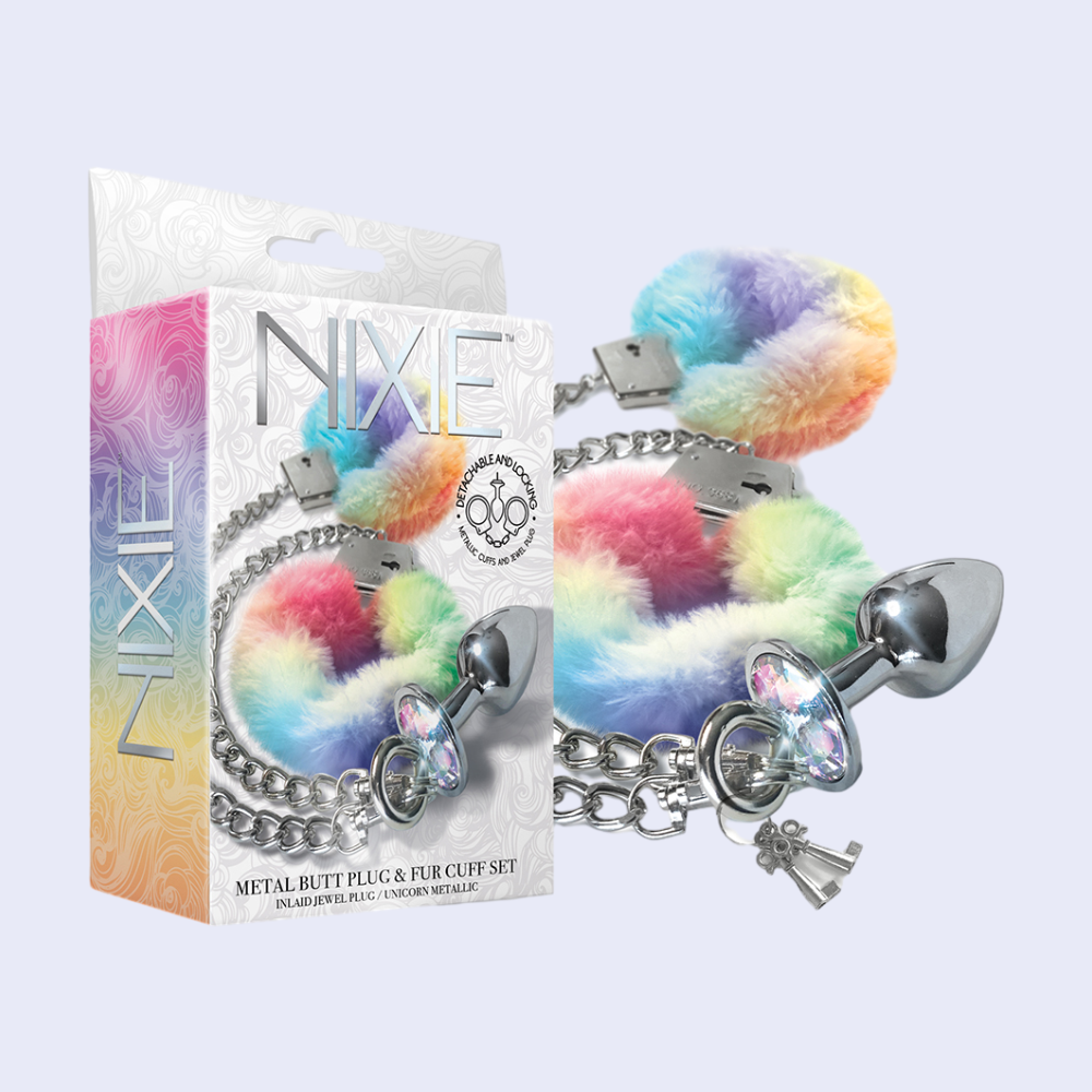 Nixie Metal Plug & Furry Cuff Set - La Pepa