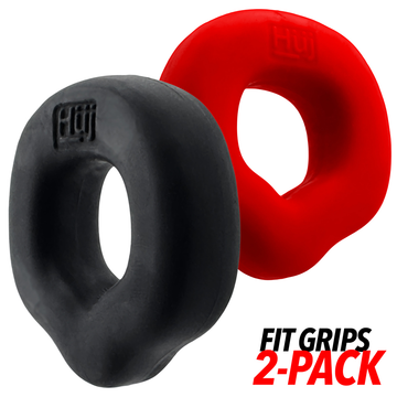 Oxballs Hunkyjunk Fit Grips Cock Ring 2-Pack