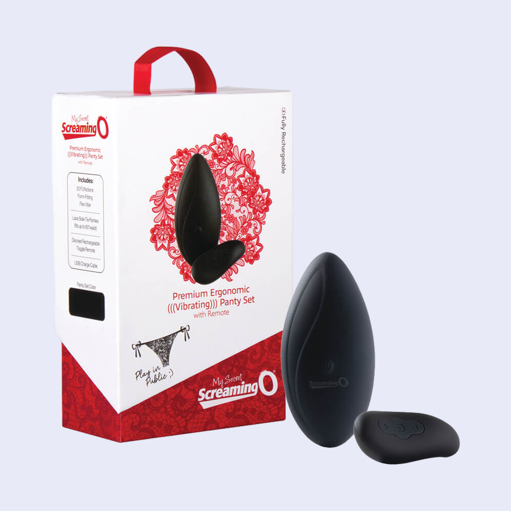 Screaming O Premium Ergonomic Remote Panty Vibrator - La Pepa