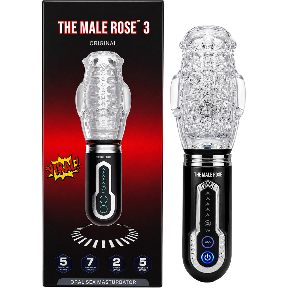 The Male Rose 3 Thrusting Rotating Masturbator - La Pepa