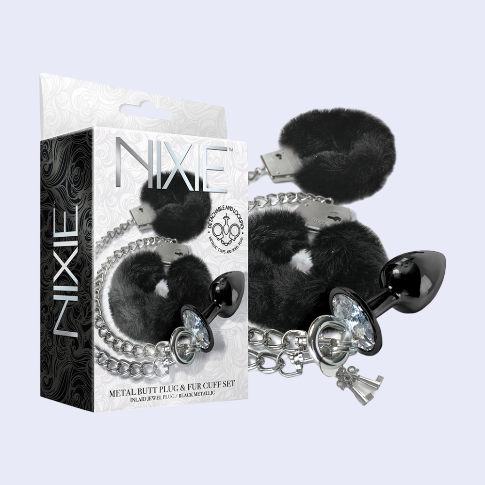 Nixie Metal Plug & Furry Cuff Set - La Pepa