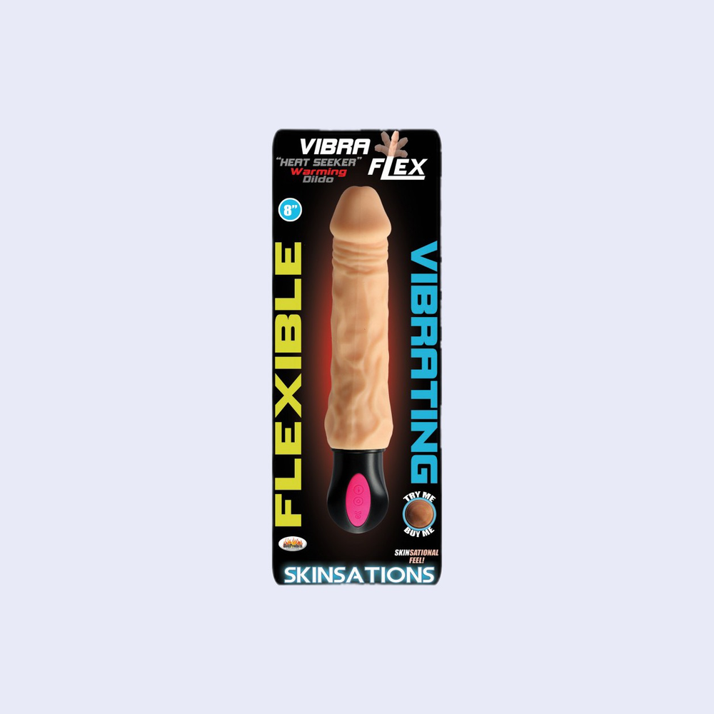 Skinsations Vibra-Flex Heat Seeker Dildo 10 Inch