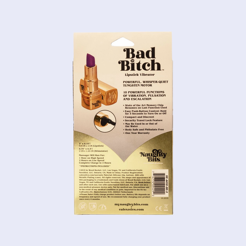 Naughty Bits Bad Bitch Lipstick Vibrator