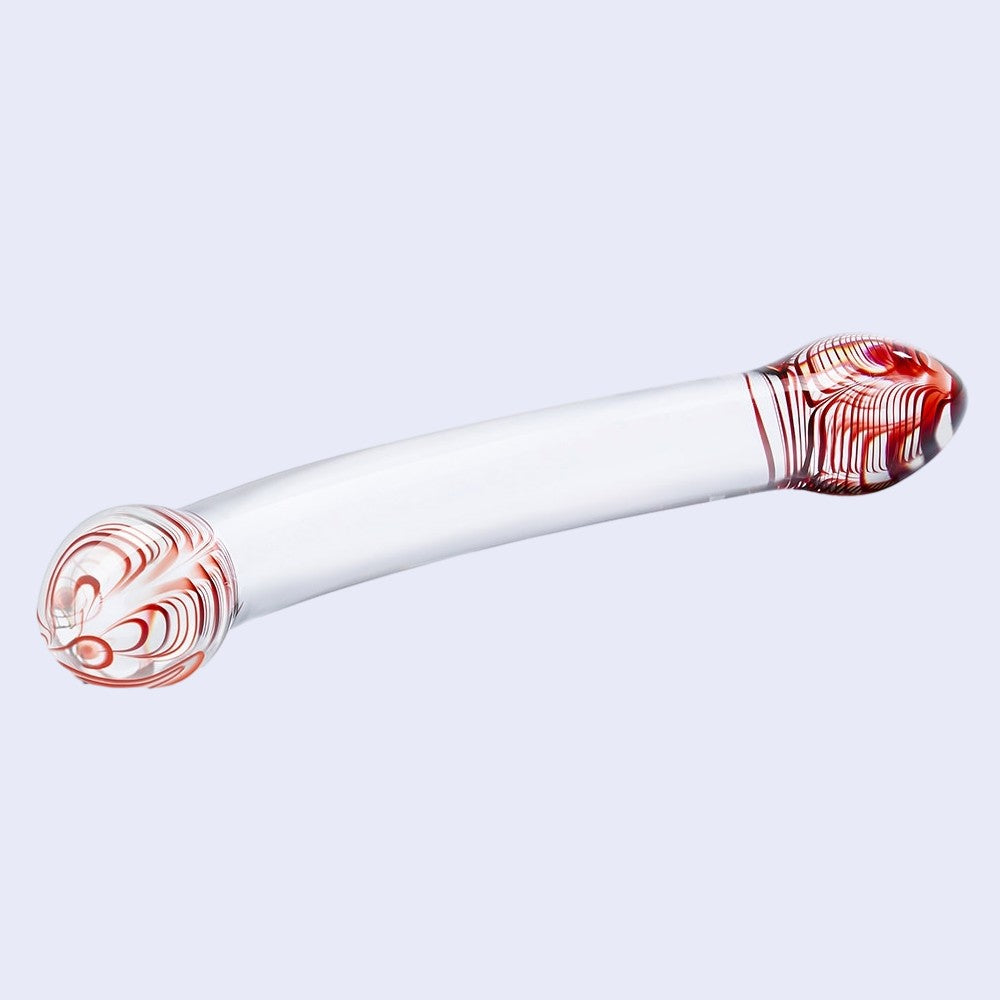 GLAS Red Head Double Dildo 10.5 Inch