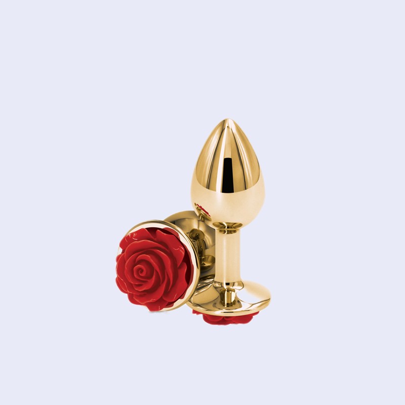 Rear Assets Rose Small Red Metal Plug