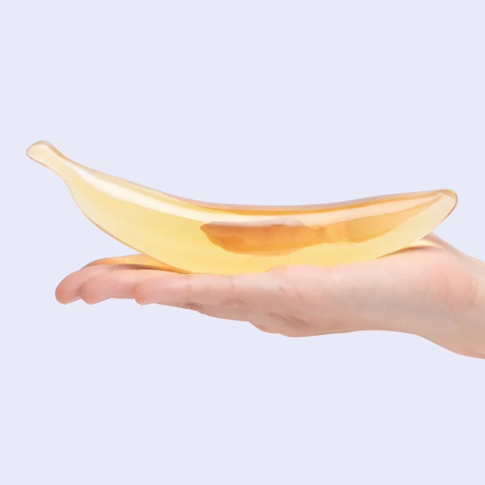 GLAS Banana Joy 7 Inch Glass Dildo