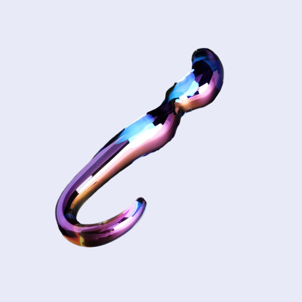 Our Erotic Journey Blue Flame 10 Inch Glass Dildo