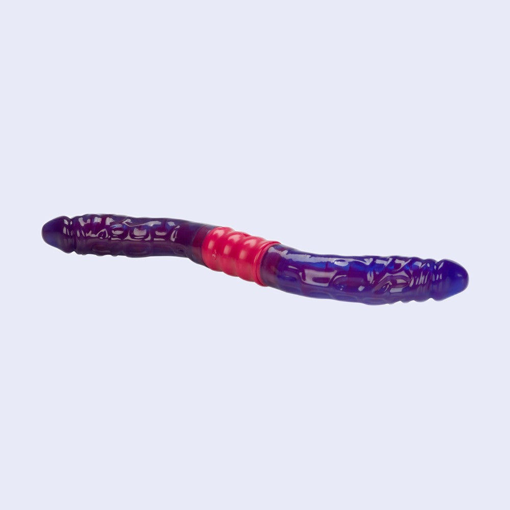 Dual Vibrating Flexi-Dong 15 Inch Dildo