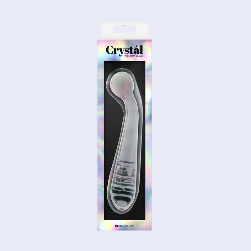 Crystal G Spot Wand 8 Inch Glass Dildo
