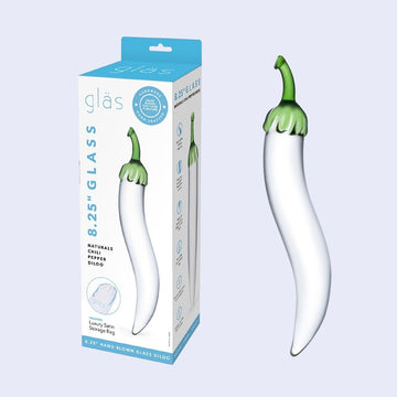 GLAS Glass Naturals Chili Pepper 6.5 Inch Dildo
