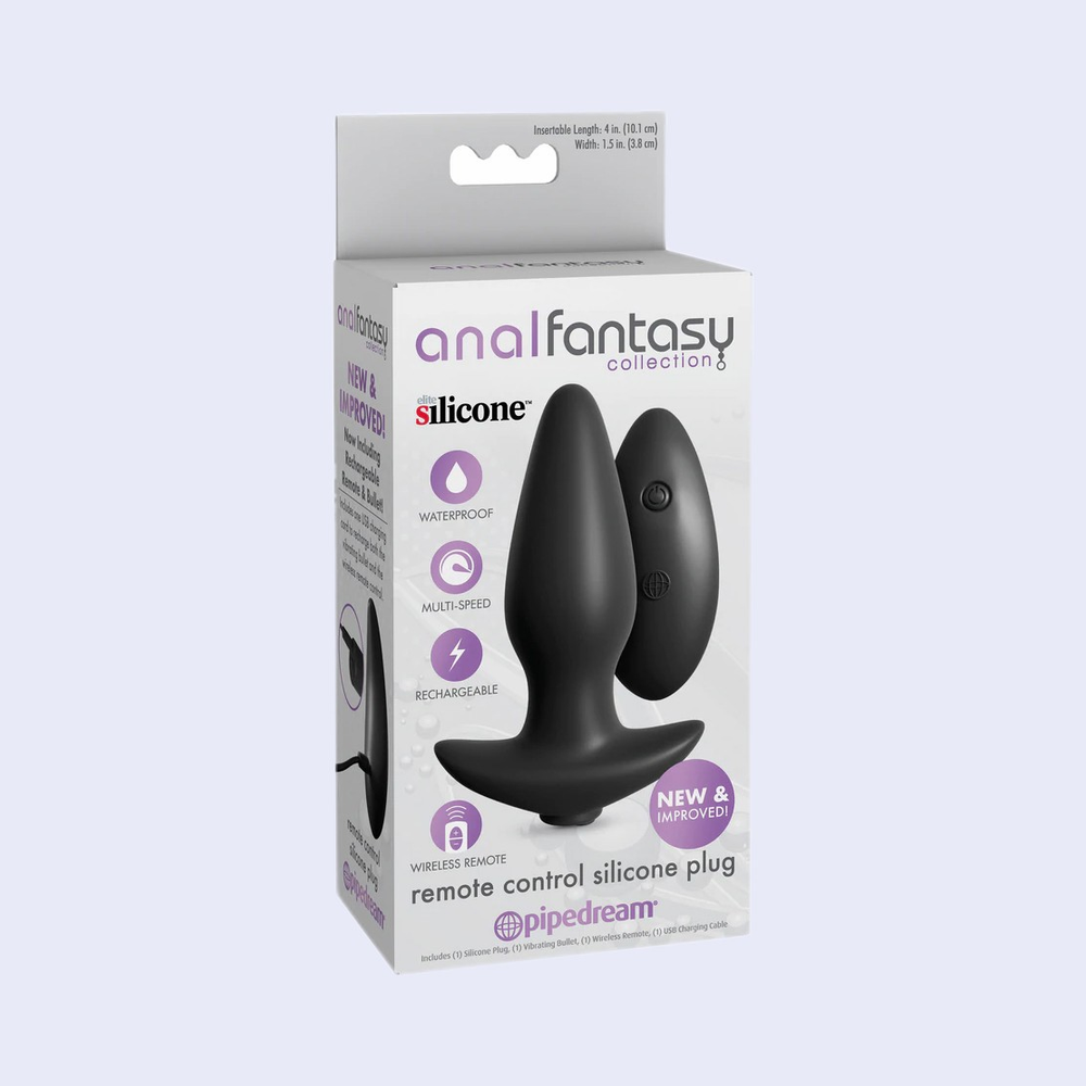 Anal Fantasy Remote Control Silicone Plug