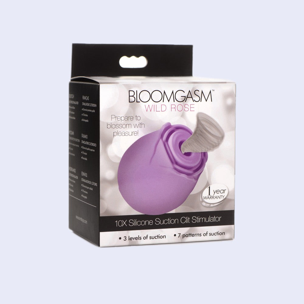 Bloomgasm Purple Rose 10X Air Pulse Vibrator