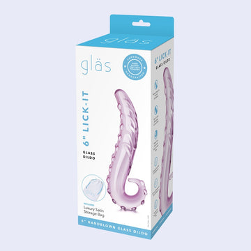 GLAS 6" Lick-It Glass Dildo