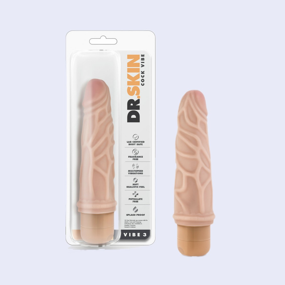 Dr. Skin Cock Vibe #3 - 7.25" Vibrator