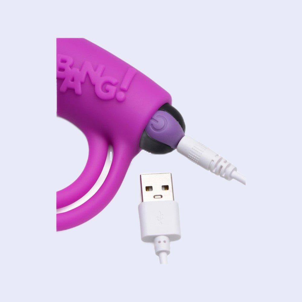 Bang! Silicone Cock Ring with Bullet Remote