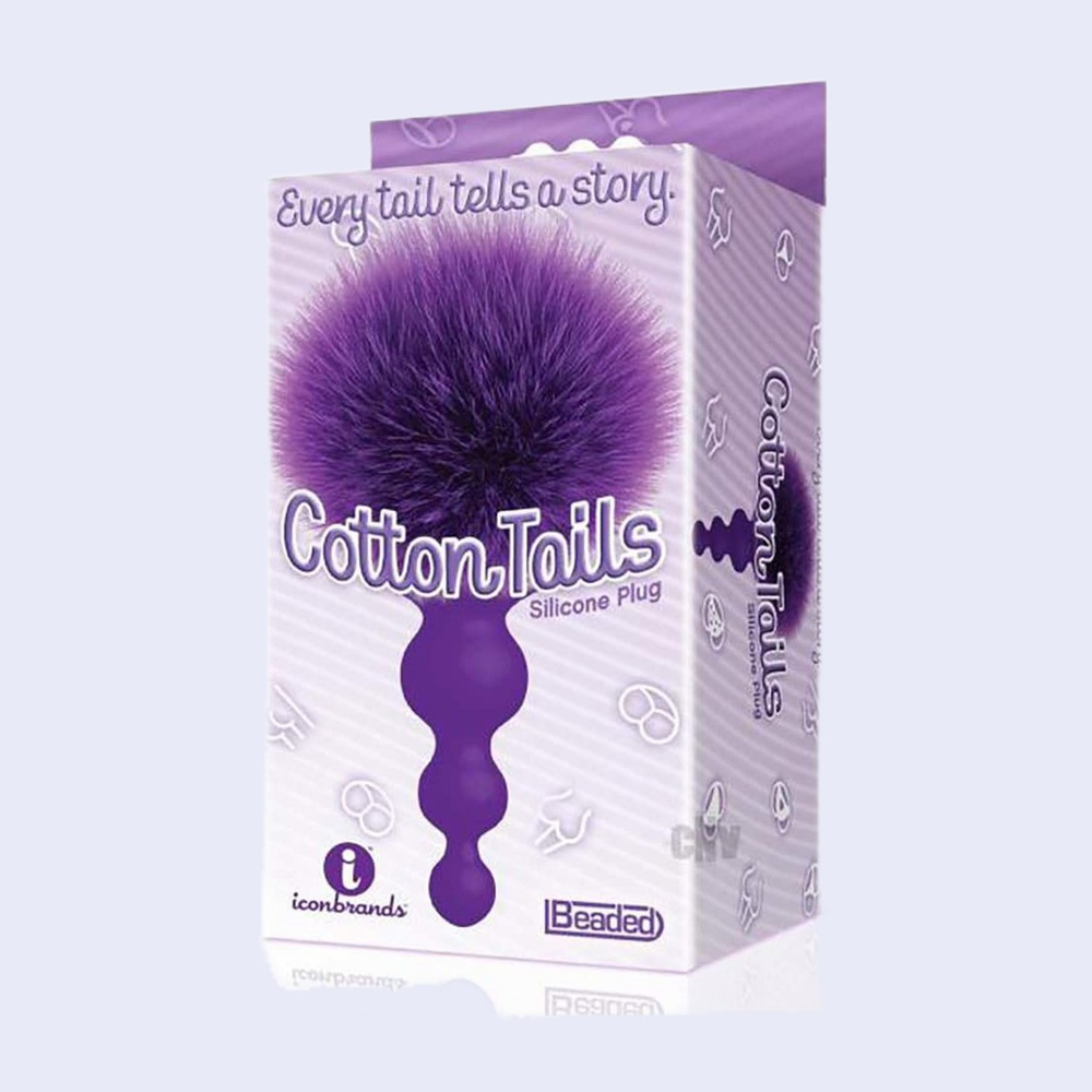 The 9's Cottontails Silicone Bunny Tail Butt Plug