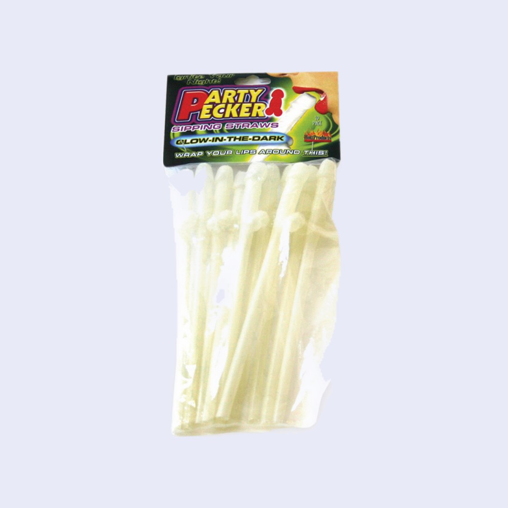 Party Pecker Glow Straws (10pc)