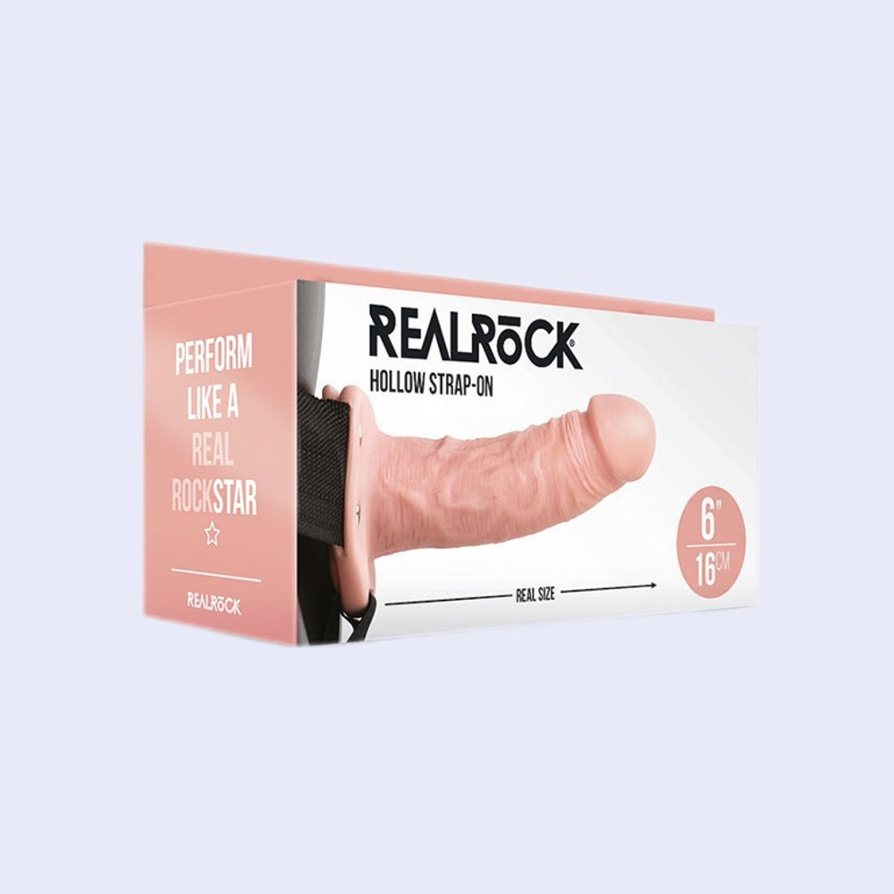 RealRock Hollow Strap-On 6 Inch