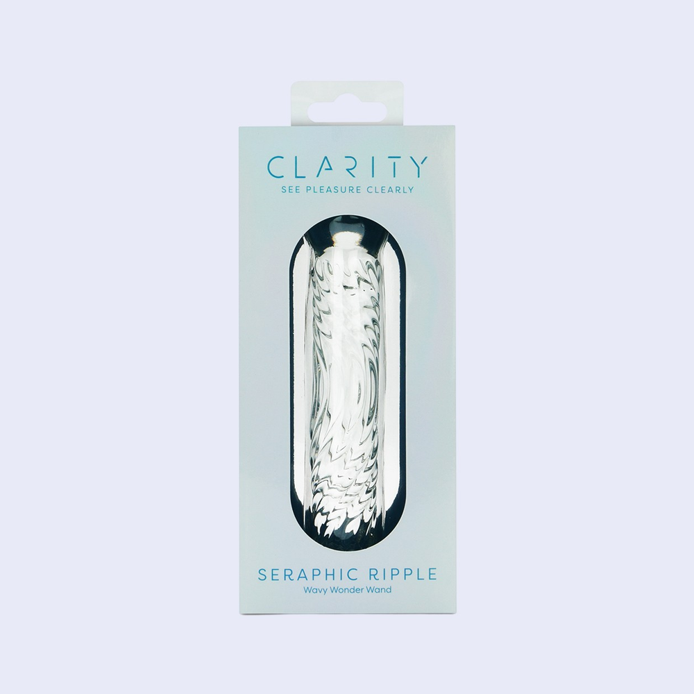 Clarity Seraphic Ripple 6.2 Inch Glass Dildo