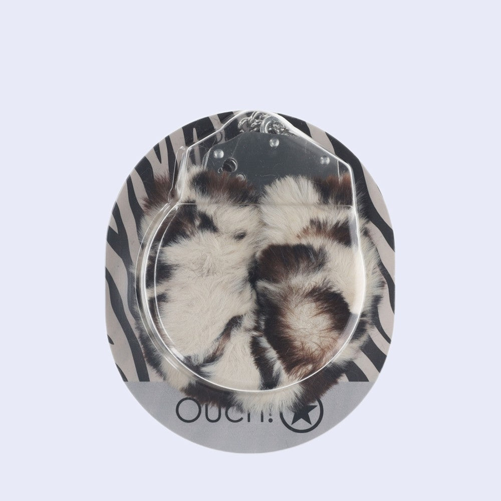 Heavy-Duty Fluffy Handcuffs Snowleopard