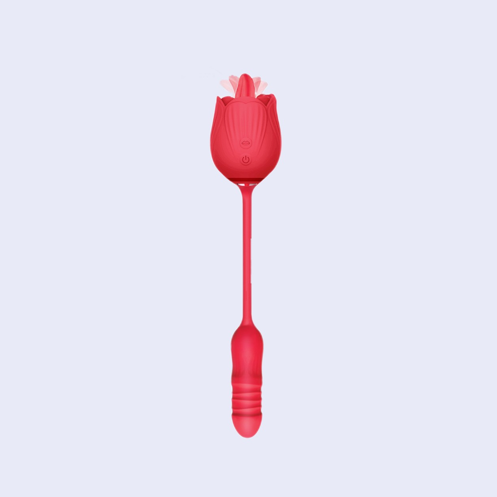 Wild Rose Lick and Thrust Vibrator