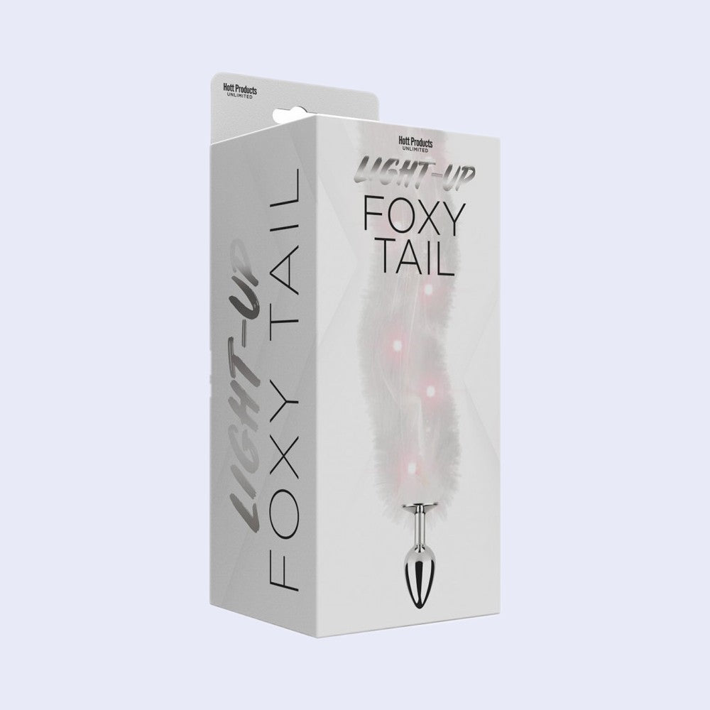 Foxy Tail Light Up Faux Fur Butt Plug