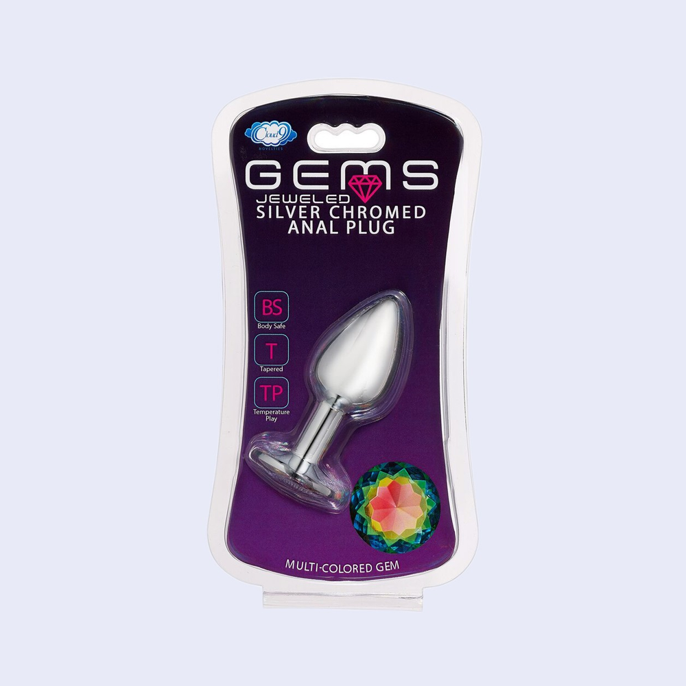 Cloud 9 Silver Chromed Anal Plug Medium