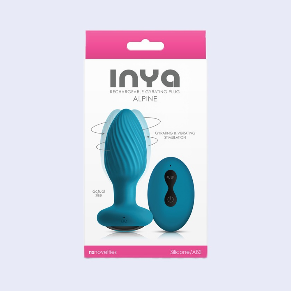 Inya Alpine Teal Vibrating Butt Plug
