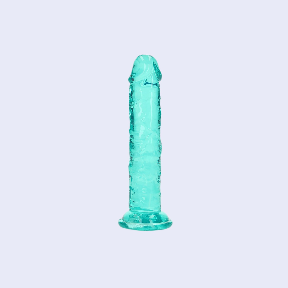 Realrock Crystal Clear Dildo 6'' With Suction Cup