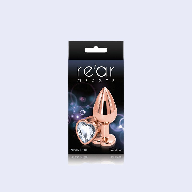 Rose Gold Heart Medium Anal Plug