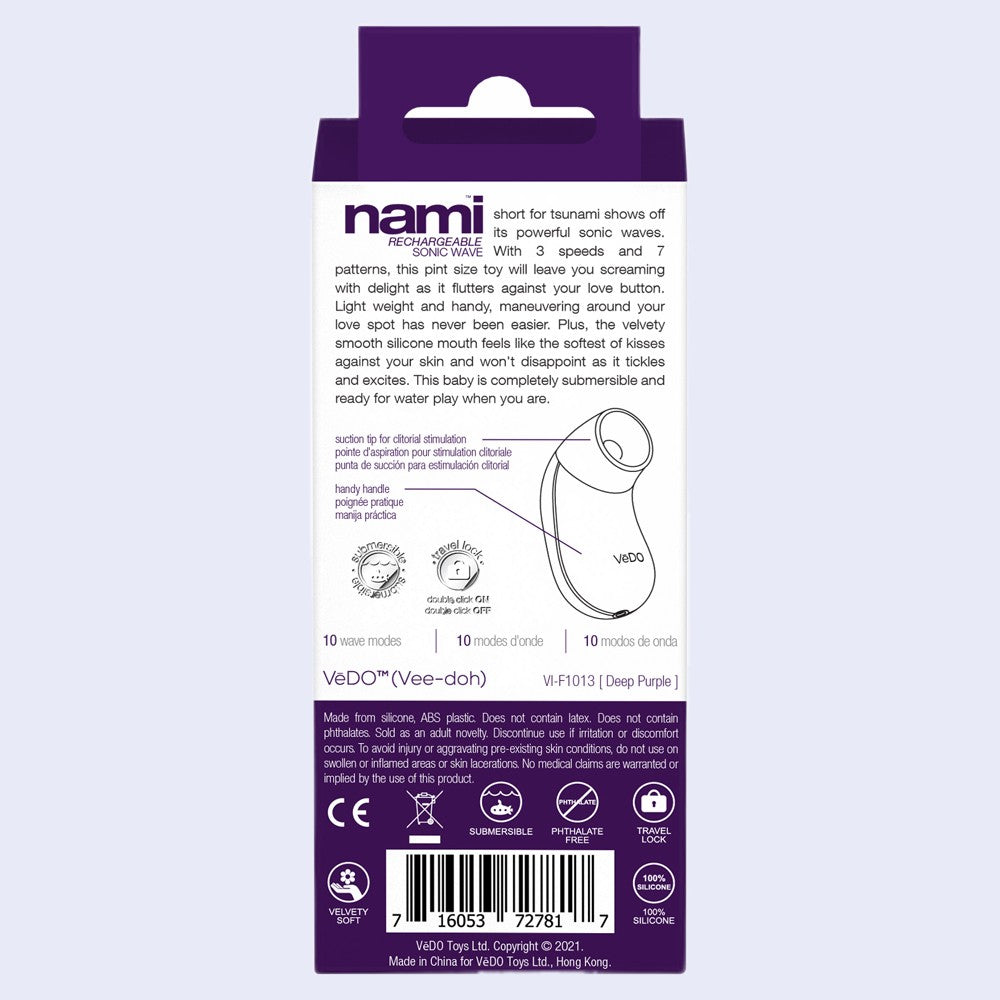 Nami Rechargeable Sonic Vibe - Deep Purple
