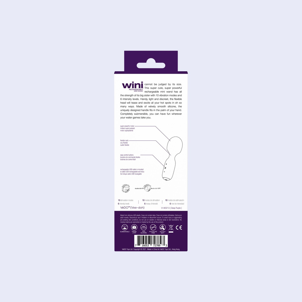 Wini Rechargeable Mini Wand Massager