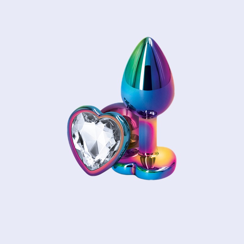 Rear Assets Multicolor Heart Gem Plug