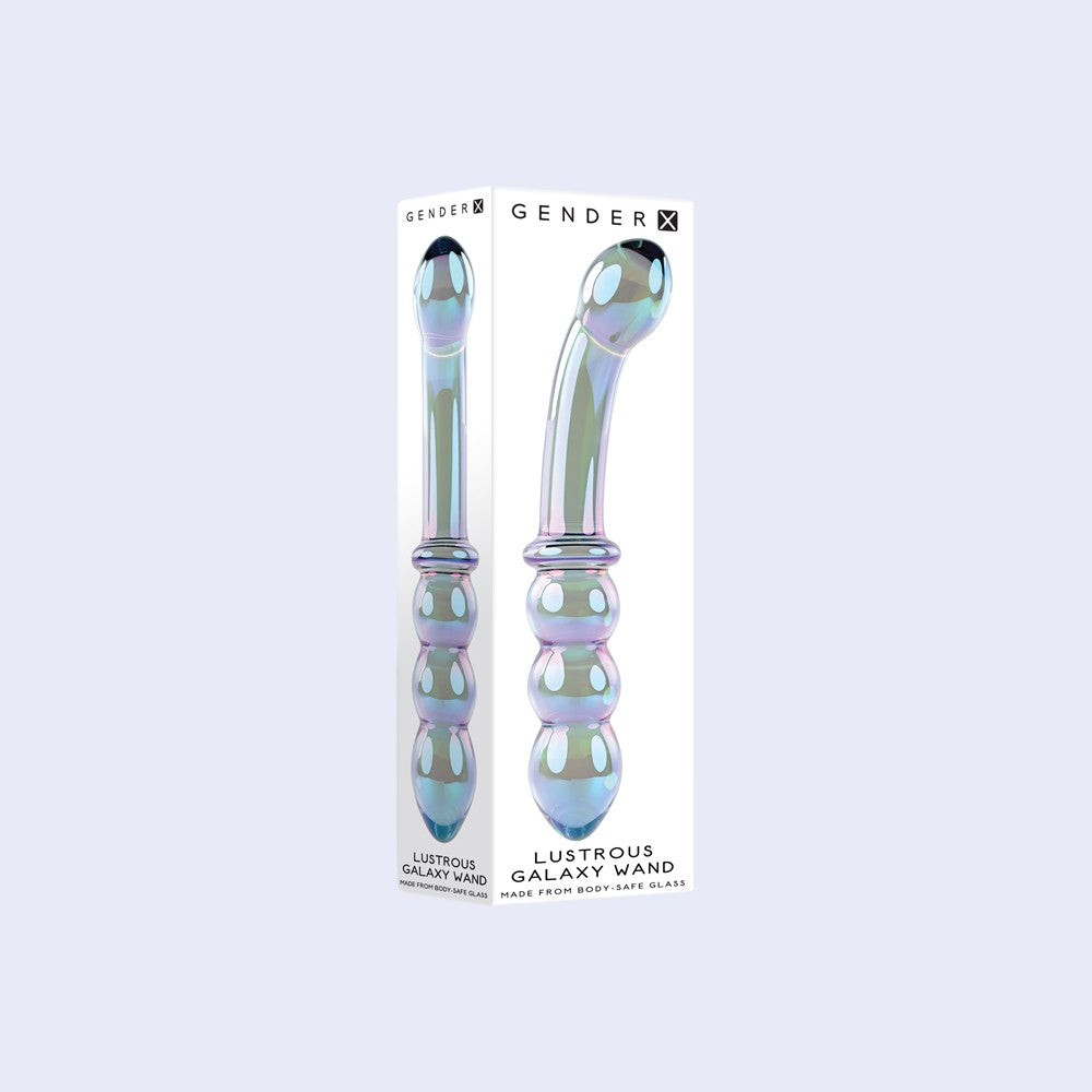 Lustrous Galaxy Wand 7.3 Inch Glass Massager