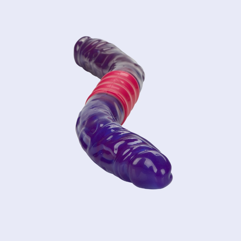 Dual Vibrating Flexi-Dong 15 Inch Dildo