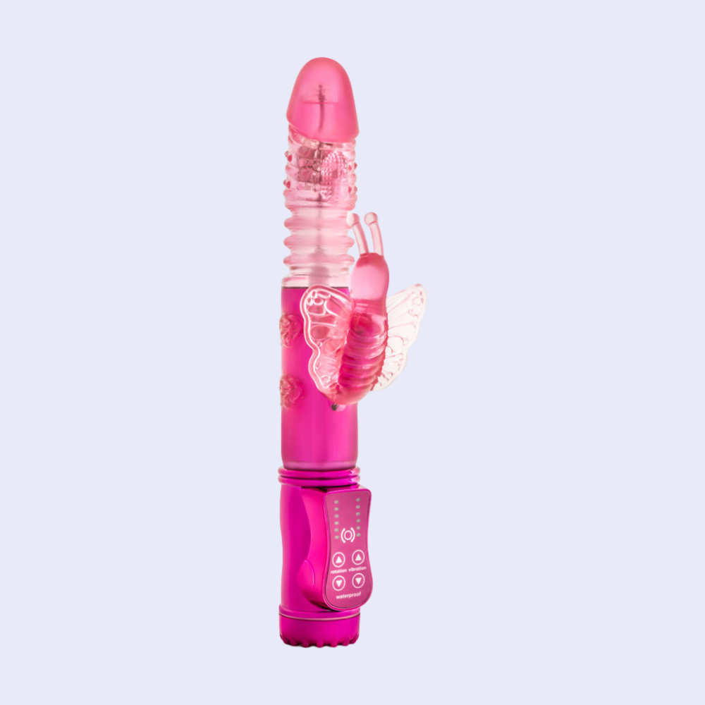 Blush Sexy Things Butterfly Thruster Mini Rabbit Vibrator - La Pepa