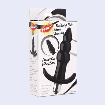 Frisky Bubbling Noir Anal Plug with Bullet