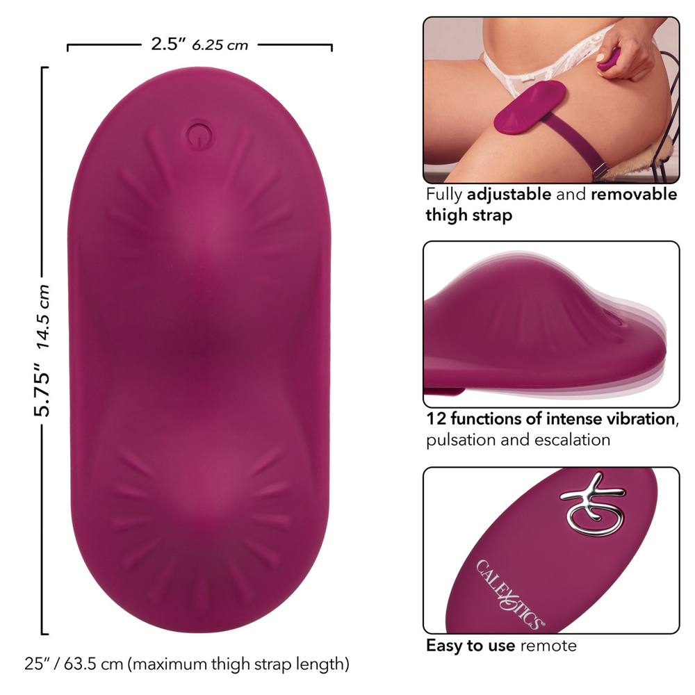 CalExotics Dual Rider Remote Control Grinder Vibrator - La Pepa