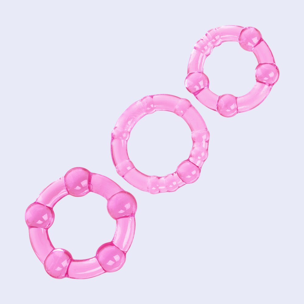 CalExotics Island Rings Beaded Cock Ring Set - La Pepa