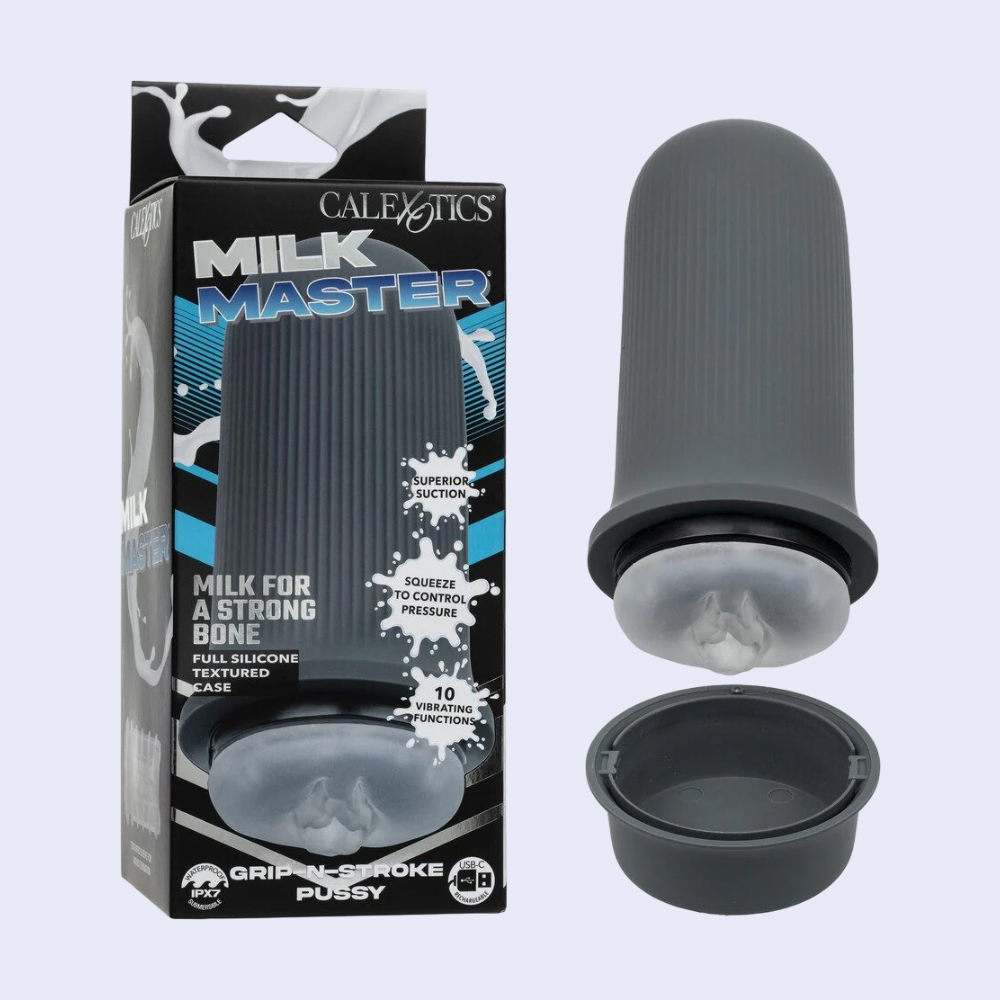 CalExotics Milk Master Grip-N-Stroke Vibrating Masturbator - La Pepa