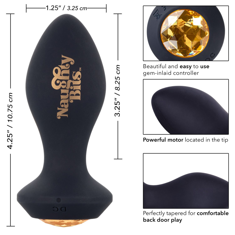 Naughty Bits Shake Your Ass Vibrating Butt Plug - La Pepa