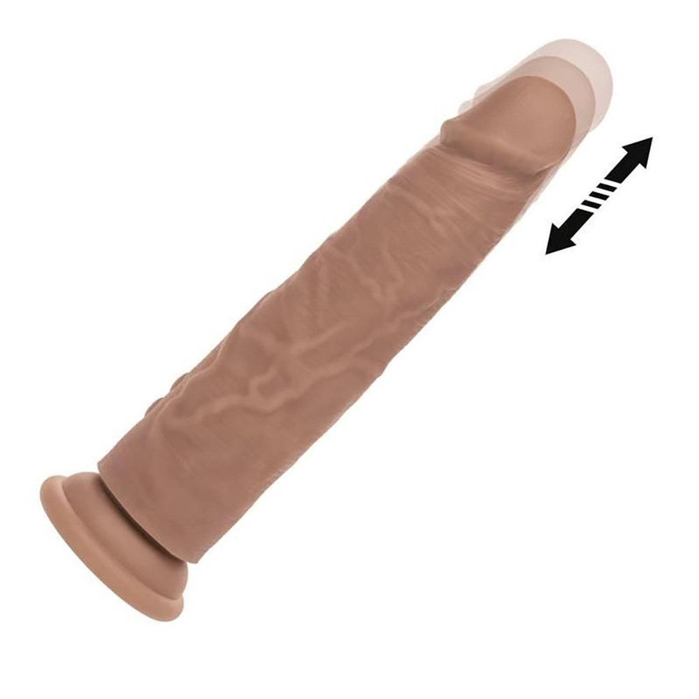 CalExotics Studs 6.5 Inch Vibrating Thrusting Dildo - La Pepa