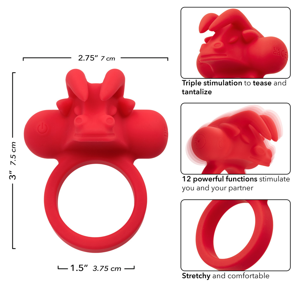 CalExotics The Matador Rechargeable Vibrating Cock Ring - La Pepa