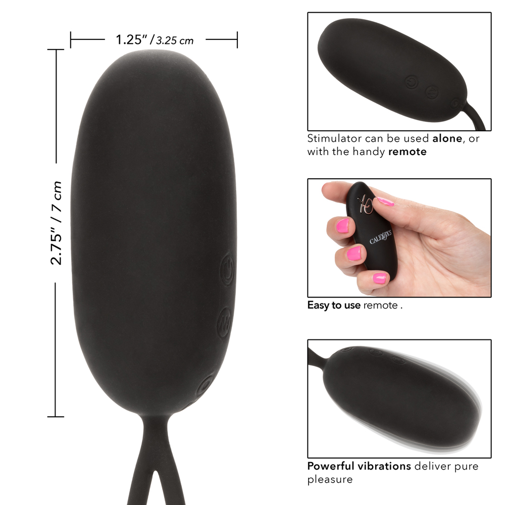 CalExotics Silicone Remote Rechargeable Egg Vibrator - La Pepa